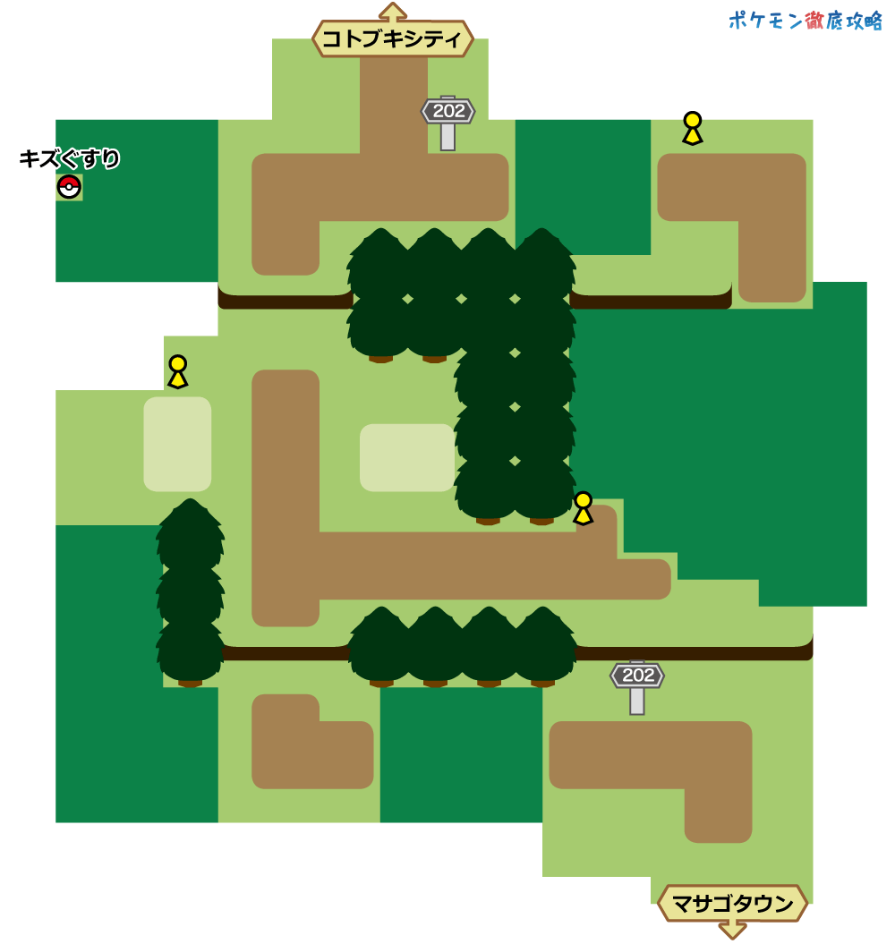 2番道路 マップと出現ポケモン ダイパリメイク攻略 ポケモン徹底攻略