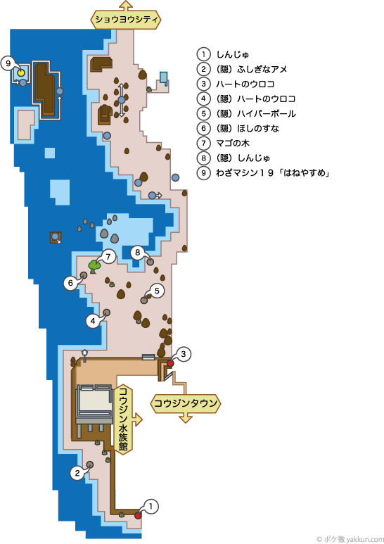 8番道路 マップと出現ポケモン Xy攻略 ポケモン徹底攻略 8番道路 マップと出現ポケモン Xy攻略 ポケモン徹底攻略